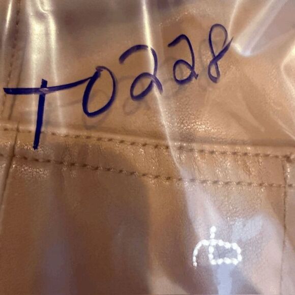 NWT Rag & Bone Nina Faux Leather Pull on Skinny Pants in Cognac Brown Size Small - Picture 14 of 14